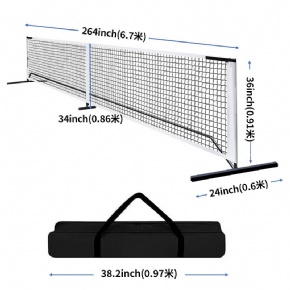 Portable Detachable Pickleball Net System